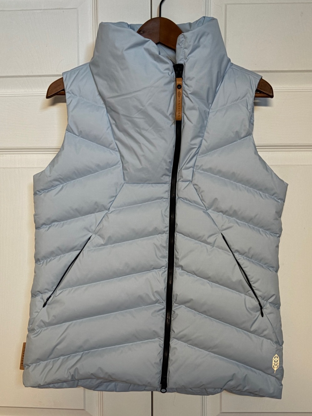 Indygena Blue Quilted Puffer Vest Size M